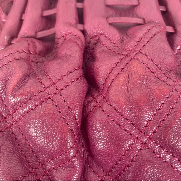 MARC JACOBS Leather Quilted Small Cecilia in Fuchsia. Made in Italy. Authentic. - Picture 15 of 17